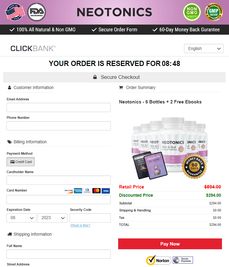 neotonics-order-page